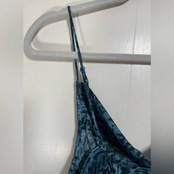 Free People Intimately Day to Night Printed Slip Dress Indigo Combo Size Small - Picture 8 of 15